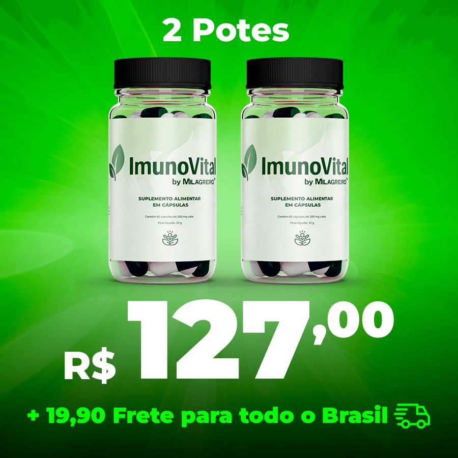 1 Pote + 1 Pote Presente ImunoVital